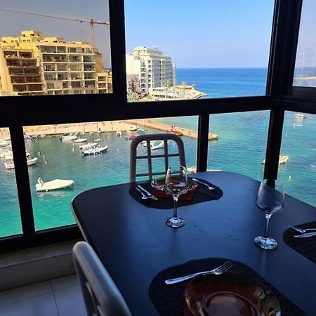 Spinola Bay Sea Front Apt 6 Сент Джулианс Экстерьер фото